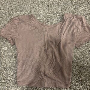 Women's Ribbed Short Sleeve Top